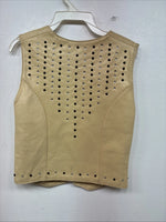 New Kids 1848 RanchWear Yellow Gem Zip Up Vest Sleeveless Size XS TT-110