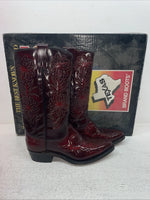 New Men’s Red Texas Brand Cowboy Boots. 43 4.5 4 1/2 M. 2-168