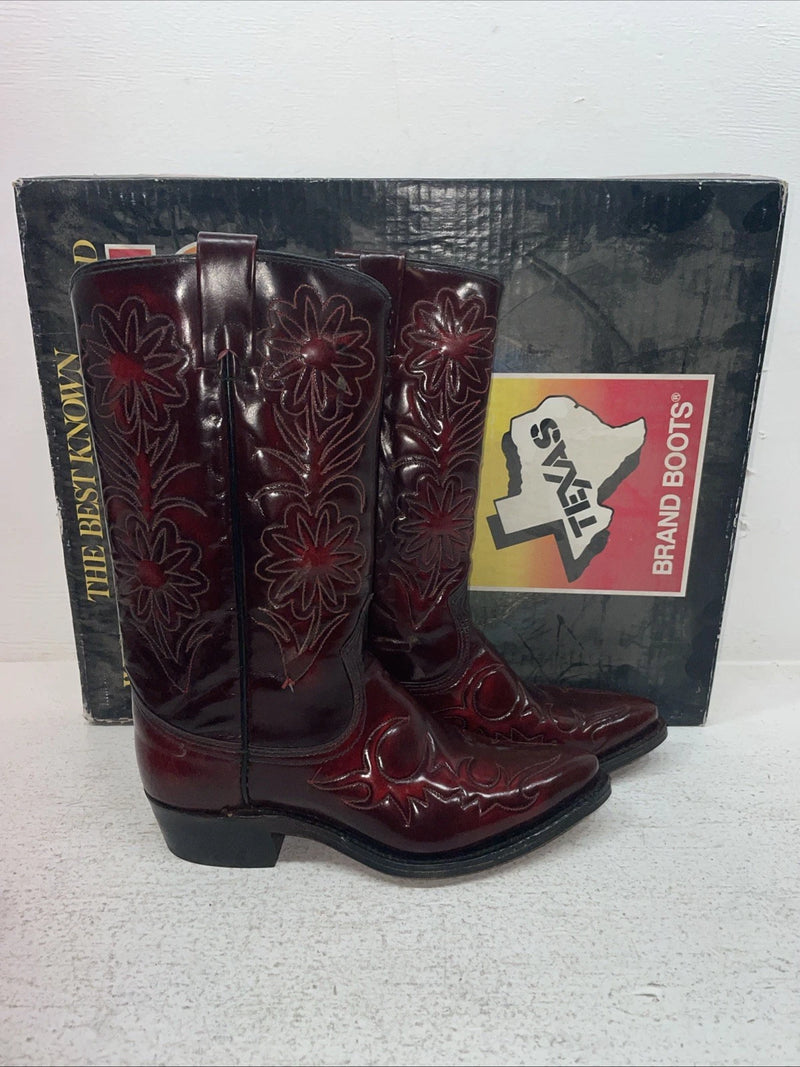 New Men’s Red Texas Brand Cowboy Boots. 43 4.5 4 1/2 M. 2-168