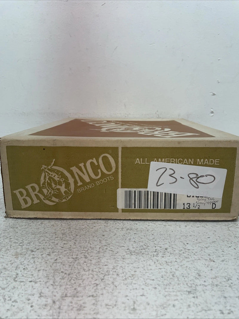 New Kids Gray Bronco Cowboy Boots. C 1892 13.5 13 1/2 D. 23-80