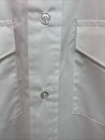New Men’s H Bar C White Long Sleeve Button Up 16 Large CC-22