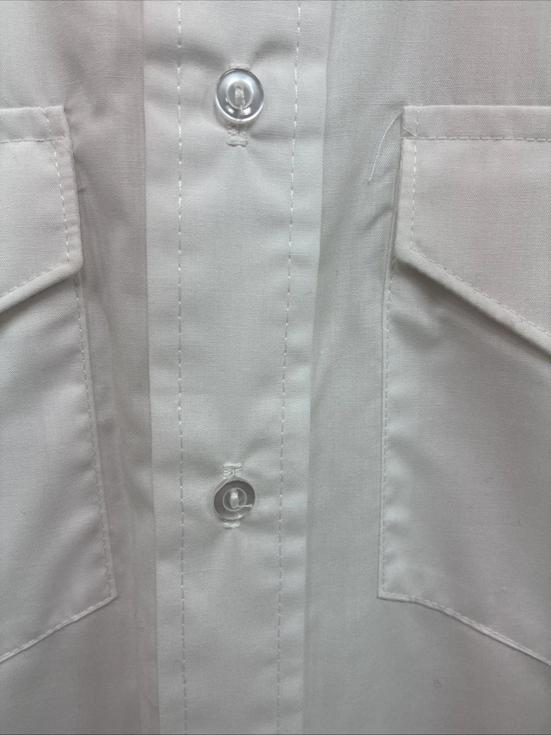 New Men’s H Bar C White Long Sleeve Button Up 16 Large CC-22