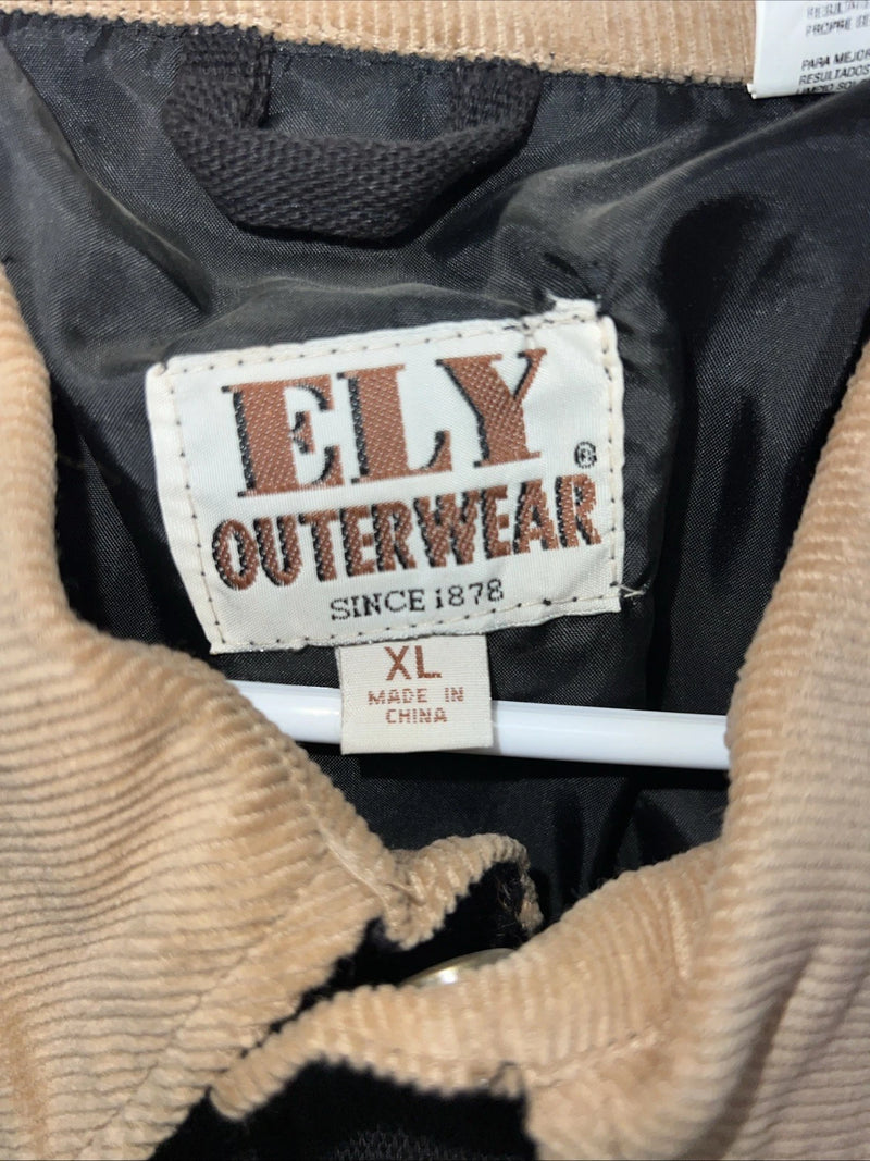 New Men’s ELY Outerwear Black Winter Jacket XL S-602