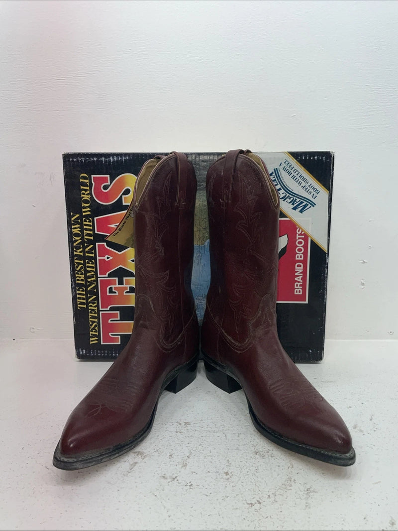 New Men’s Red Texas Brand Cowboy Boots. 7863 10.5 10 1/2 D. 7-71