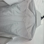 New Kids White Horse Gray Stripe Long Sleeve Pearl Snap Medium DD-54