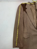 New Men’s Wrangler Brown Suit Jacket 40L #77452 AA-601