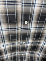 New Men’s ELY Cattleman Brown Flannel Long Sleeve Pearl Snap 4XL E-81