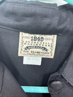 New Women’s 1849 RanchWear Black Design Long Sleeve Button Up Medium TT-120