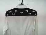 New Women’s Black White Mine & Bills Outfitters Longsleeve Button Up Shirt 3B-44