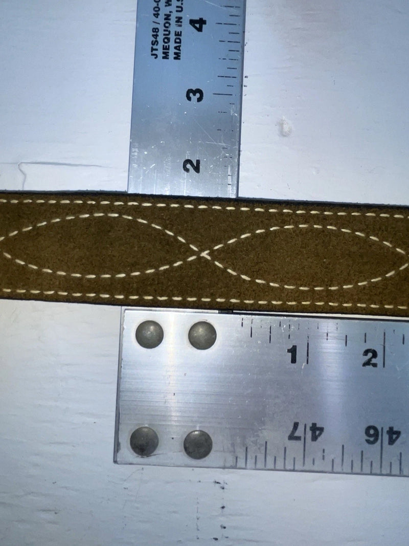New Green Genuine Leather Tex Tan Stitched 30” Belt #7160 Z-173