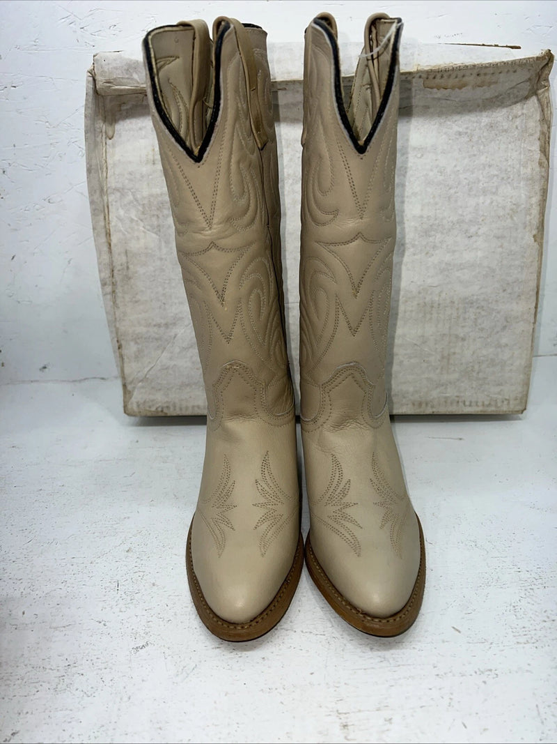 New Women’s Tan Texas Brand Cowboy Boots. L 140 6.5 6 1/2 M. 18-11