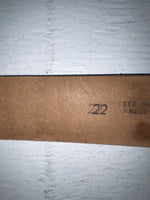 New Brown Genuine Leather Tooled 22” Belt #6400B NN-81