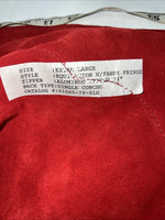 NOS Red Whitman Show Chaps With Fringe XL Adjustable Waist 40” I-66