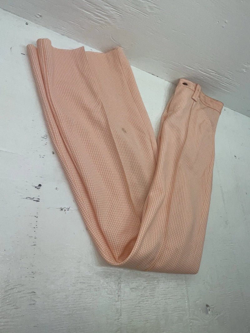 New Vintage Pink Checkered Dickson Jenkins Polyester Pants #501 SS-100