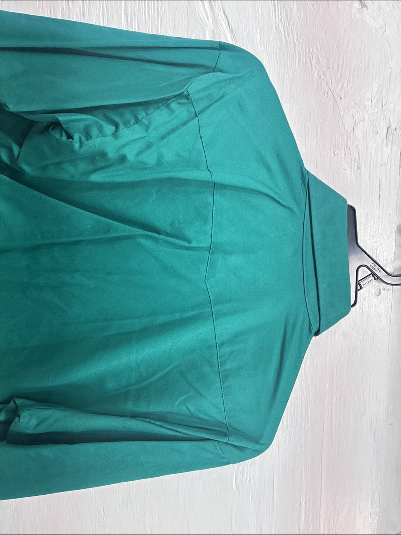New Men’s Panhandle Slim Green Long Sleeve Pearl Snap 16.5 Large V-89