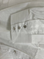 New Men’s ELY Cattleman White Designed Long Sleeve Pearl Snap 20.5 4XL X-106