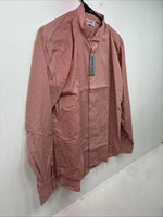 New Wayne Scott Pink Long Sleeve Button Up English Shirt Large MM-45