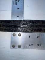 New Black Genuine Leather Stitched 34” Belt #800 Z-158
