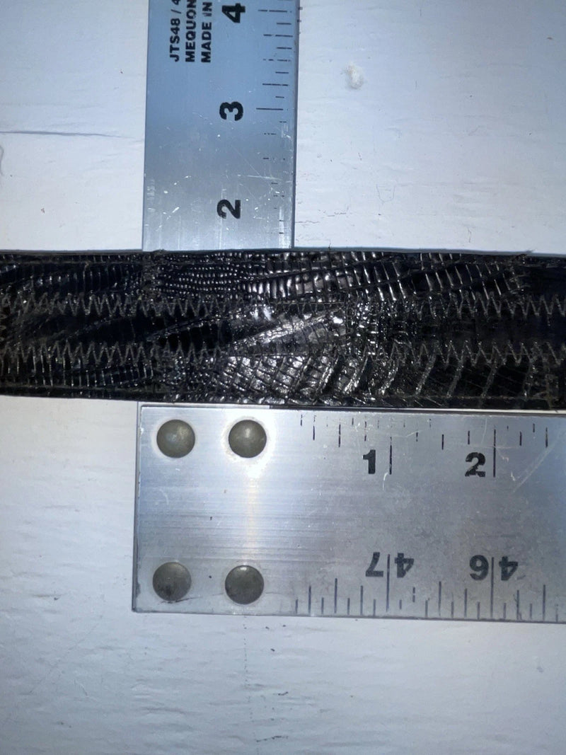 New Black Genuine Leather Stitched 34” Belt #800 Z-158