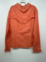 New Women’s Coral Permanent Press Long Sleeve Shirt 3B-29
