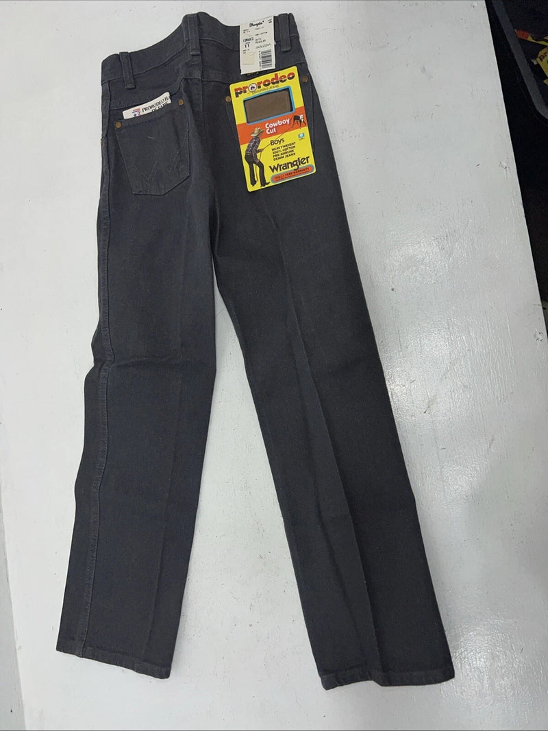 New Boys Grey Wrangler Pro Rodeo Cowboy Cut Jeans. 11/25 1/2 B-21