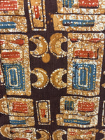 New Men’s Panhandle Slim Brown Gold Design Long Sleeve Pearl Snap XS J-68