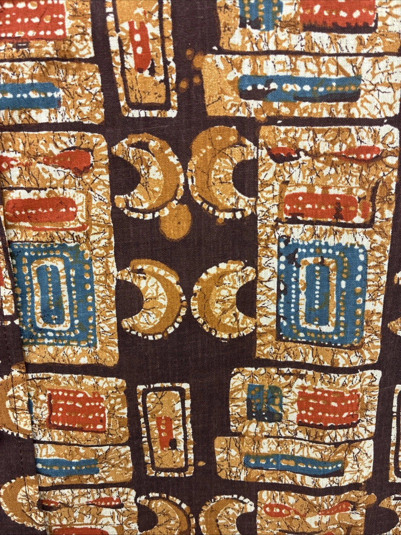 New Men’s Panhandle Slim Brown Gold Design Long Sleeve Pearl Snap XS J-68