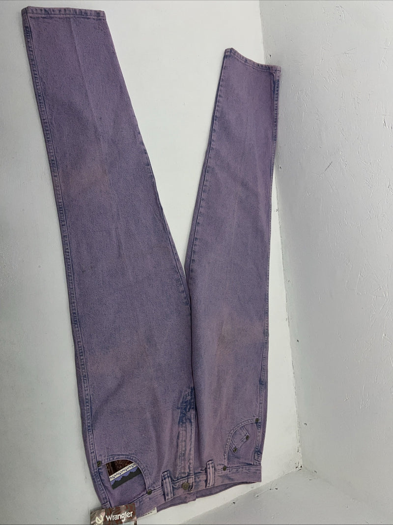 New Women’s Purple Wrangler Silverlake Relaxed Fit Denim Jeans. 13/14x32 Q-3