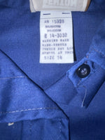 New Women’s Blue Fenton Long Sleeve Button Up Shirt #5328 3B-53