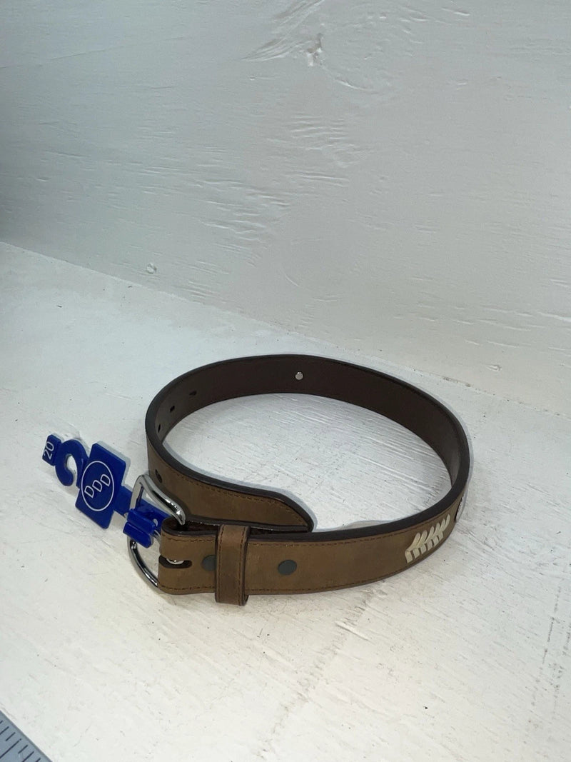 New Brown Genuine Leather 3D Weaved And Silver Pendent 20” Belt #3502 NN-86