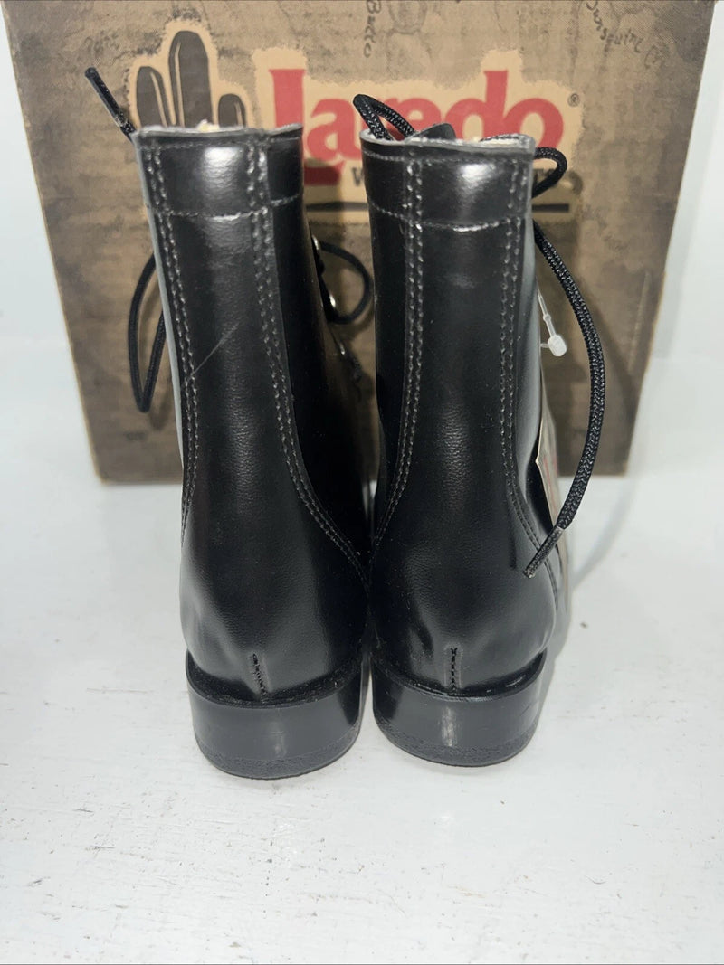 New Children’s Black Lace Up Laredo Cowboy Boots. 10 M. 24-34