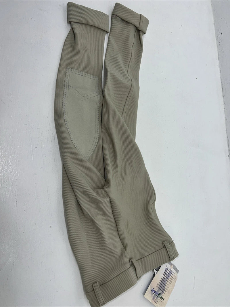 New Children’s Sport Riders Tan Classic Knee Patch English Breeches. 6 C-42