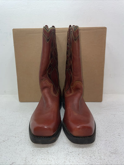 New Men’s Red Texas Brand Cowboy Boots. M 844 9.5 9 1/2 D. 4-100