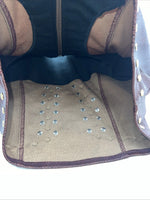 New Women’s 1849 Authentic Ranchwear Brown Show Vest Large E-603