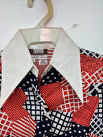 New Women’s Fenton Multicolor Design Long Sleeve Button Up 12 MM-47