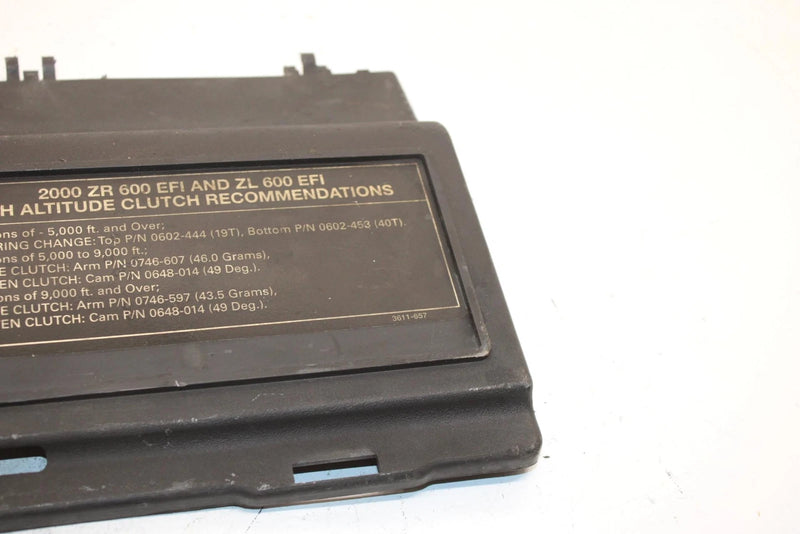 00 Arctic Cat Zr 600 Efi Oem Tool Tray Cover 1670-049 SA186