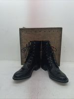 New Men’s Black Lace Up Laredo Cowboy Boots. 1220 9.5 9 1/2 D. 6-95