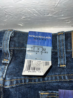 New Men’s Wrangler Blues Dress Easy Relaxed Fit Denim Jeans. 22x32 I-23