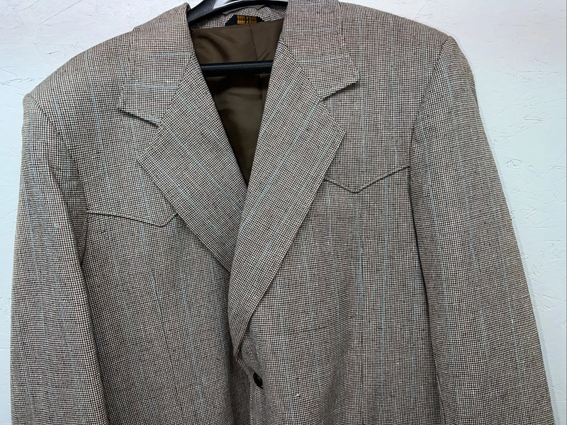 New Men’s Pioneer Wear Brown Suit Jacket 46L #12016 HH-608