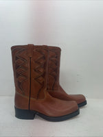 New Men’s Brown Texas Brand Cowboy Boots. M 844 9.5 9 1/2 D. 6-105