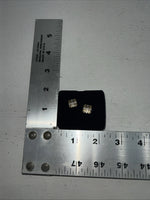 New Women’s Montana Silversmiths Gold Small Square Earrings. ER355 A-12