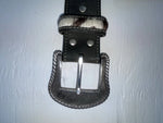 New Black Genuine Leather Nocona Zebra Print Bling 44” Belt #N2440501 JJ-81