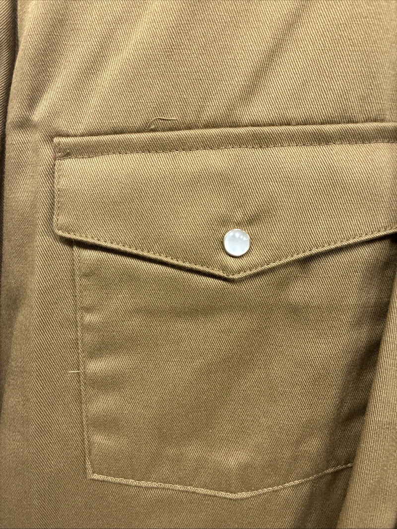 New Men’s Panhandle Slim Green Long Sleeve Pearl Snap 16.5 Large CC-31