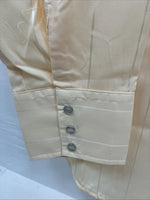 New Men’s Panhandle Slim Yellow Stripe Long Sleeve Pearl Snap 17 X 34 XL X-100