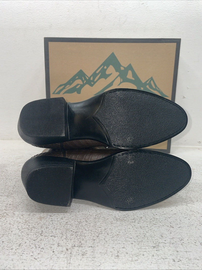 New Youth Brown Smoky Mountain Cowboy Boots. 1073 Y 5.5 5 1/2. 2-132