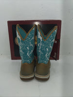 New Women’s Turquoise Laredo Cowboy Boots. 5957 8.5 8 1/2 M. 2-35