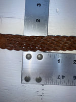 New Brown Genuine Leather Braided 28” Belt #02/4710 NN-17