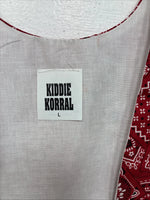 New Kids Kiddie Korral Red Western Design Sleeveless Vest Size Large YY-35