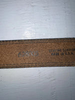 New Red Genuine Leather Wrangler 34” Belt #628005 JJ-5