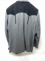 New Men’s Circle S Gray Suit Jacket 52L #24244 V-600